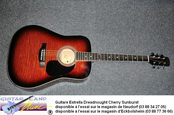 Guitare Estrella Western Cherry Sunburst